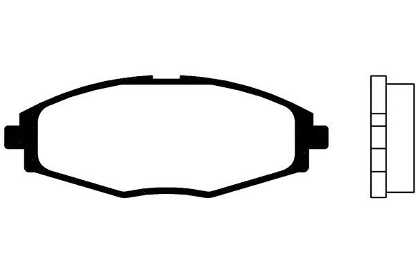 KAVO PARTS Комплект тормозных колодок, дисковый тормоз BP-1004